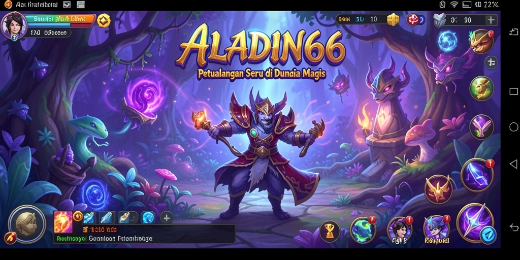 Tampilan gameplay petualangan yang menakjubkan di ALADIN66.