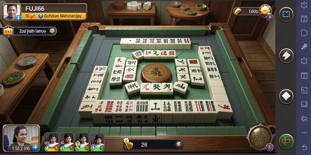 Tangkapan layar utama FUJI66 menampilkan keseruan permainan Mahjong.