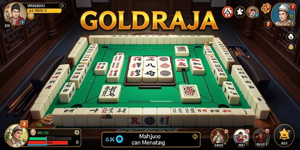 GOLDRAJA menampilkan pengalaman seru bermain Mahjong dengan grafik yang menarik.
