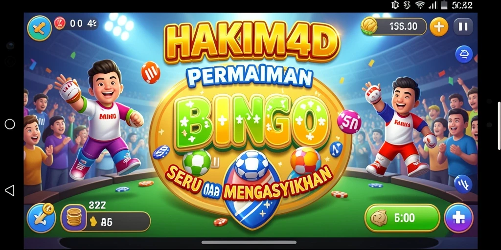 Tampilan gameplay Bingo yang seru dan interaktif di HAKIM4D.