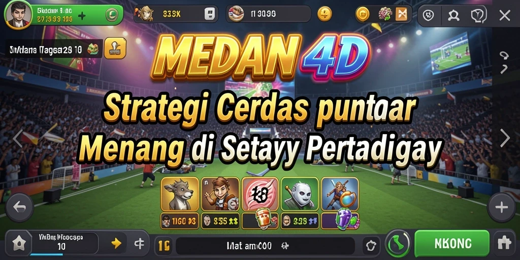 Screenshot utama MEDAN4D menampilkan pertempuran strategi yang menegangkan