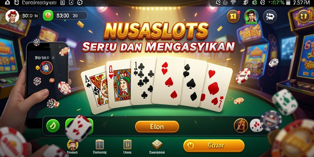 Screenshot gameplay NUSASLOTS yang menunjukkan keseruan permainan domino.