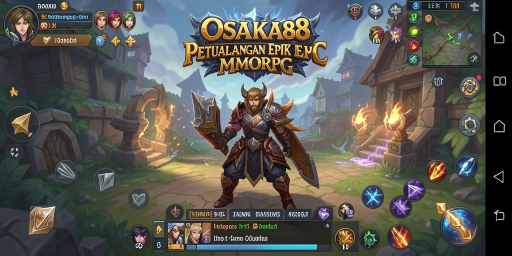 Tangkapan layar OSAKA88 menampilkan aksi seru dalam petualangan MMORPG.