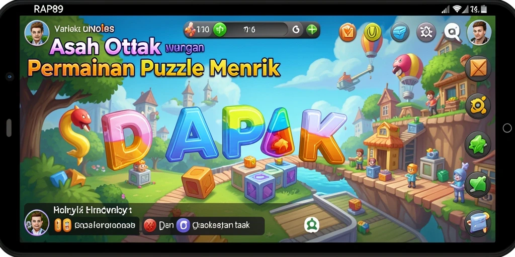 Screenshot gameplay RAP89 menampilkan puzzle menarik dan tantangan logika.