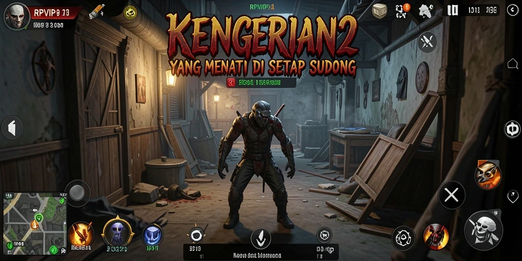 Gameplay RPVIP2 yang menampilkan suasana Horror yang mencekam.