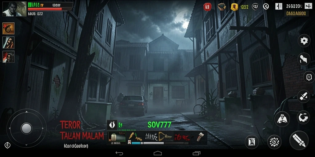 Tangkapan layar menampilkan suasana mencekam dalam gameplay SOV777.