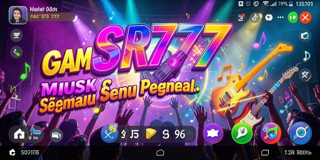 Gameplay seru SR777 dengan berbagai pilihan lagu populer.