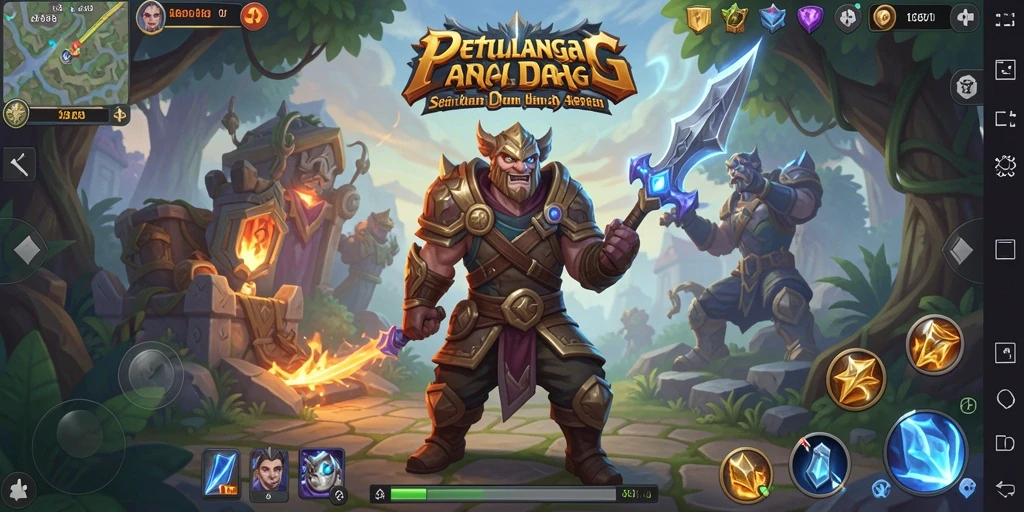 Gameplay V21 menampilkan aksi pertarungan yang intens dan menakjubkan.