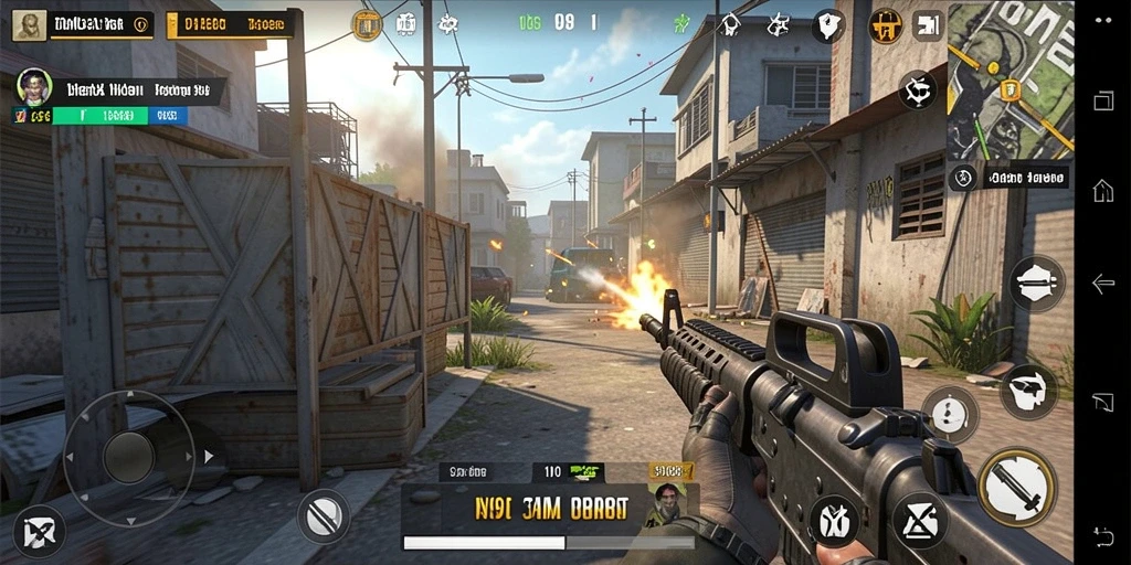 Gameplay V98 yang seru dan mendebarkan dalam pertempuran FPS.